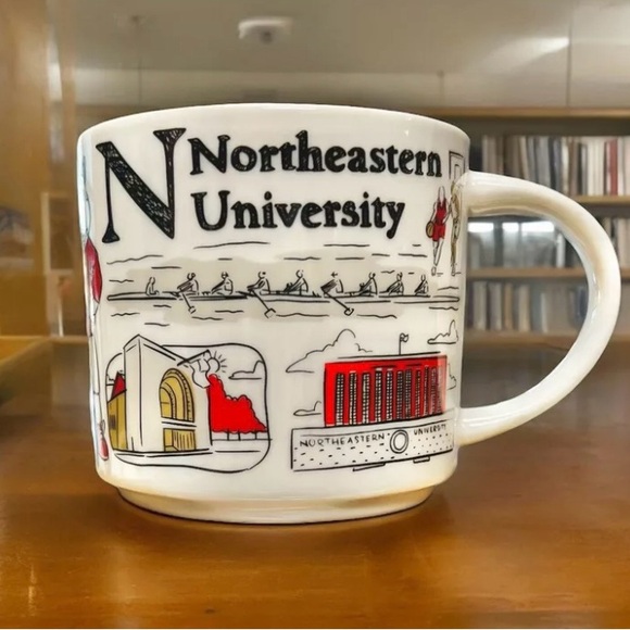 Starbucks Northeastern University Been There Campus Huskies 14 Oz Mug NEW - Picture 10 of 10